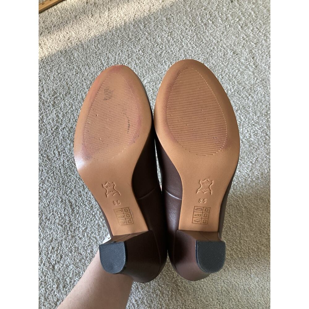 American Duchess Marilyn Brown Pumps Vintage Reproduction 40s Heels Shoes 8.5 - Picture 7 of 8